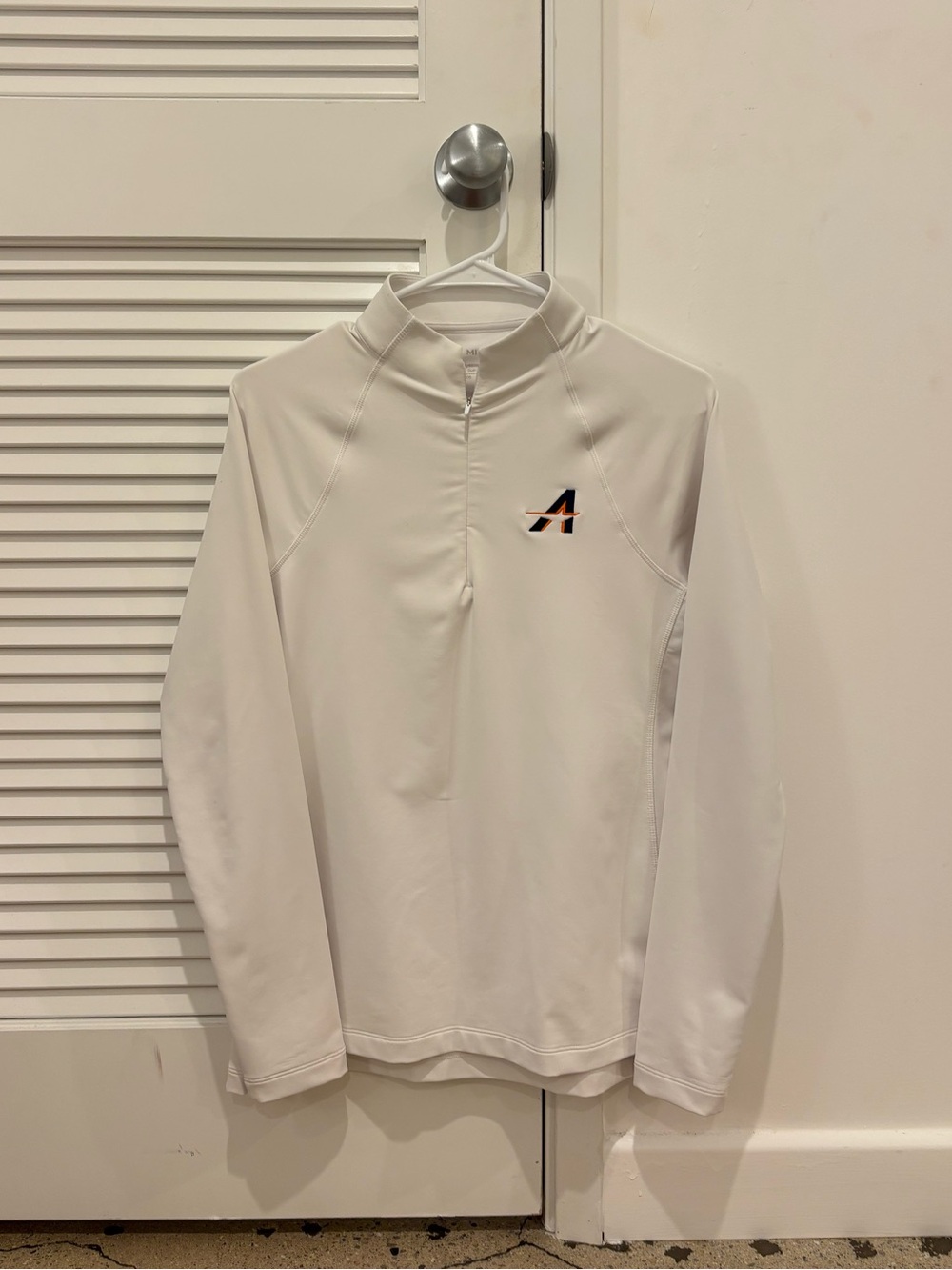 Peter Millar White Quarter-Zip Pullover Houston Astros